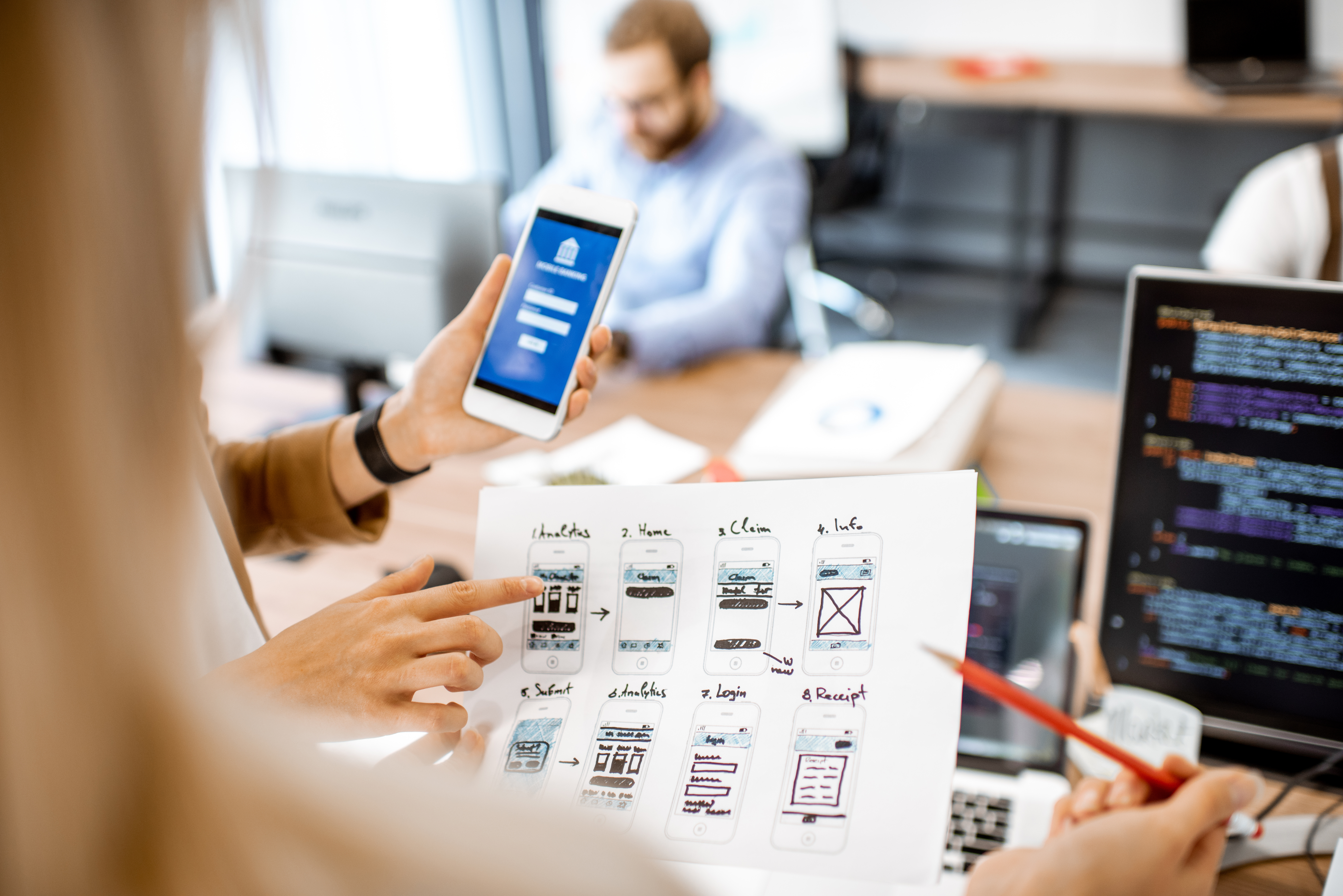 Mobile App Development Illustration